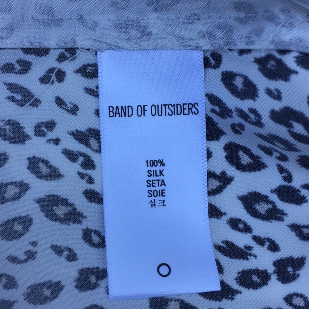 BAND OF OUTSIDERS 100% Silk Leopard Ombre Top - Picture 13 of 16